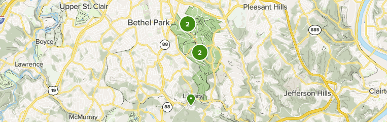 Map of south park pa