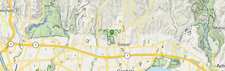 Map of trails in Anna Jean Cummings Park, California