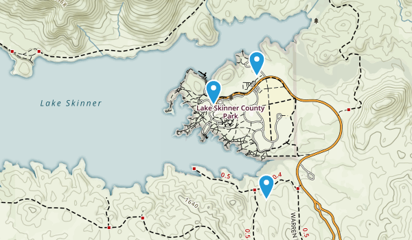 Lake Skinner Campground Map