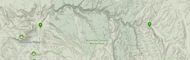 aravaipa canyon hiking map