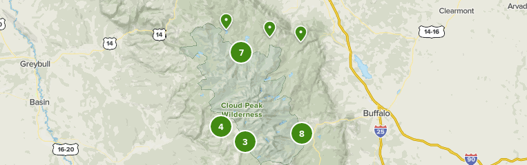 Cloud Peak Wilderness Map Best 10 Trails In Cloud Peak Wilderness | Alltrails