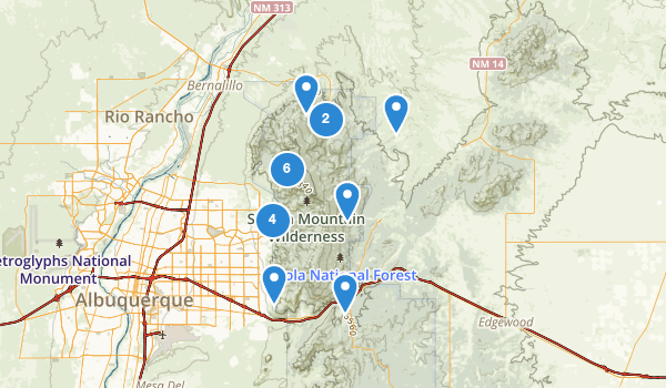 Sandia Crest Trail Map