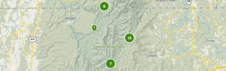 Cohutta Wilderness Trail Map Qchlw1Kmlrexfm