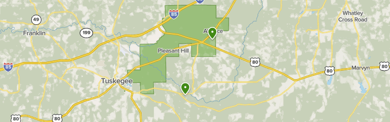 Tuskegee National Forest Map Best 10 Trails In Tuskegee National Forest | Alltrails