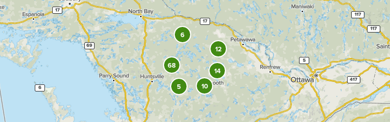 algonquin park hiking trails