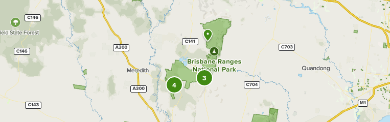 Brisbane Ranges National Park Map Best Trails in Brisbane Ranges National Park   Victoria, Australia 