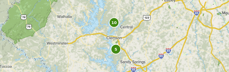 clemson experimental forest map