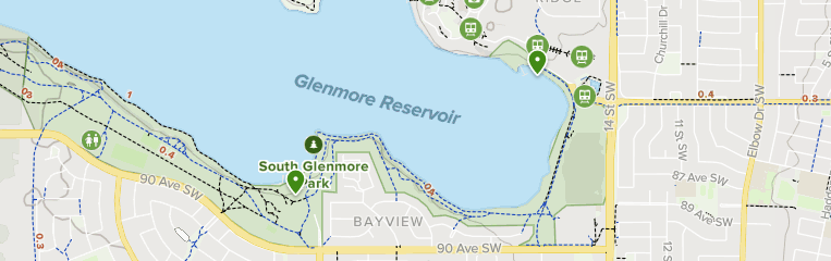 Map Of Glenmore Park Best 10 Trails In South Glenmore Park | Alltrails