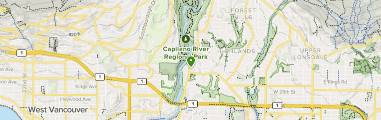 Best trails in Capilano Suspension Bridge Park, British Columbia ...