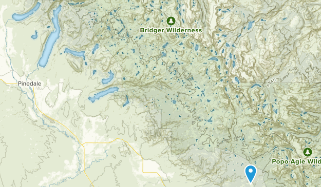 Wind River Range Wyoming Map