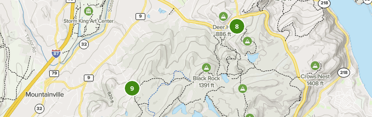 black rock forest trail map