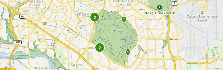 Nose Hill Park Map Best Trails in Nose Hill Park   Alberta, Canada | AllTrails