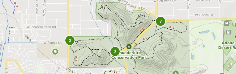 Thunderbird Conservation Park Map Best Trails in Thunderbird Conservation Park   Arizona | AllTrails