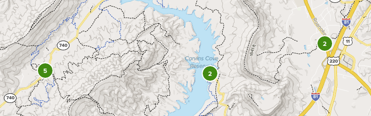 Carvins Cove Trail Map Best 10 Trails In Carvins Cove Natural Reserve | Alltrails