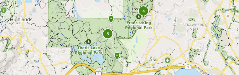 Francis King Park Map Best Trails in Francis King Regional Park   British Columbia 