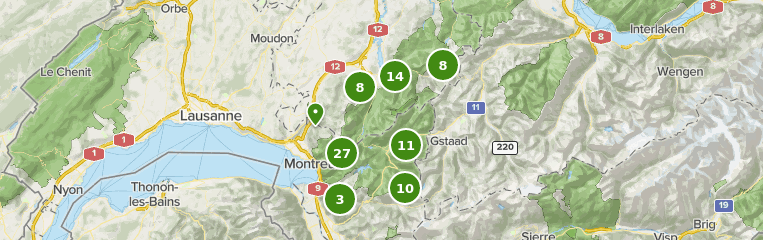 Best Trails In Regional Park Gruyère Pays-d'enhaut - Vaud, Switzerland 