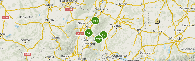 black forest hiking map