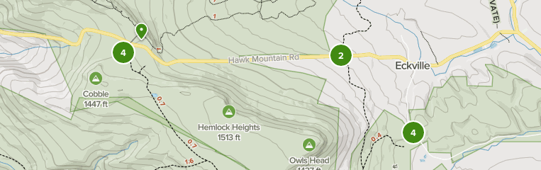 Hawk Mountain Trail Map Best 10 Trails In Hawk Mountain Sanctuary | Alltrails