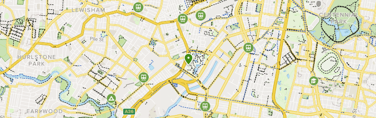 Map Of Sydney Park Best 10 Trails In Sydney Park | Alltrails