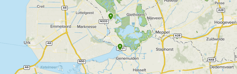 wieden mapa Las mejores rutas en Weerribeen Wieden National Park   Overijssel 