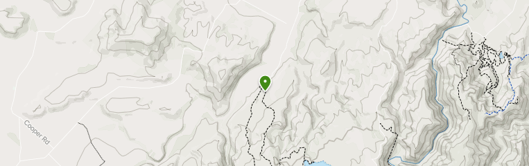 Map of trails in Aorere Goldfields Conservation Area, Nelson-Tasman, New Zealand