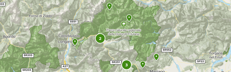 Best Trails in Parco Naturale delle Dolomiti Friulane - Friuli-Venezia ...