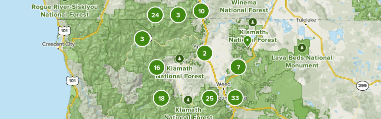 Klamath National Forest Map Best 10 Trails In Klamath National Forest | Alltrails