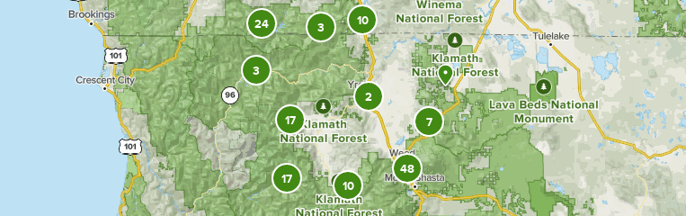Klamath National Forest Map Best 10 Trails In Klamath National Forest | Alltrails