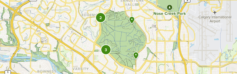 Nose Hill Park Map Best 10 Trails In Nose Hill Park | Alltrails