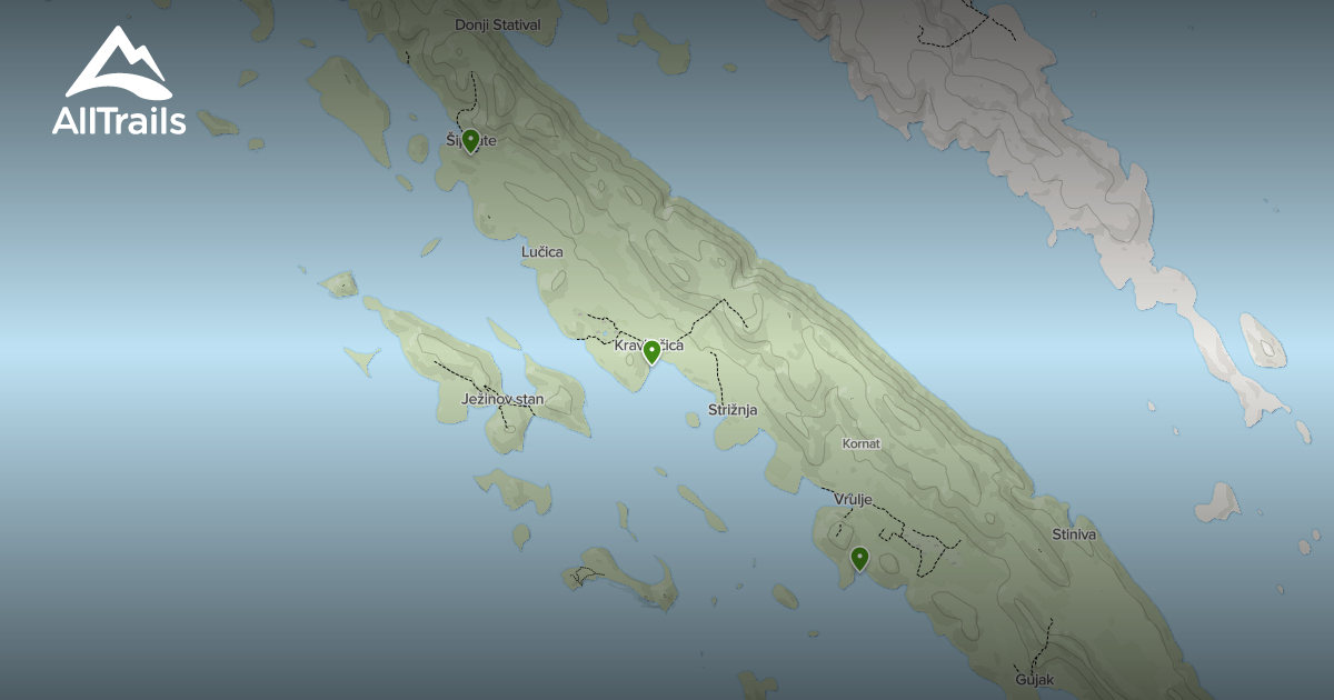 View from Metlina hilltop in Kornati