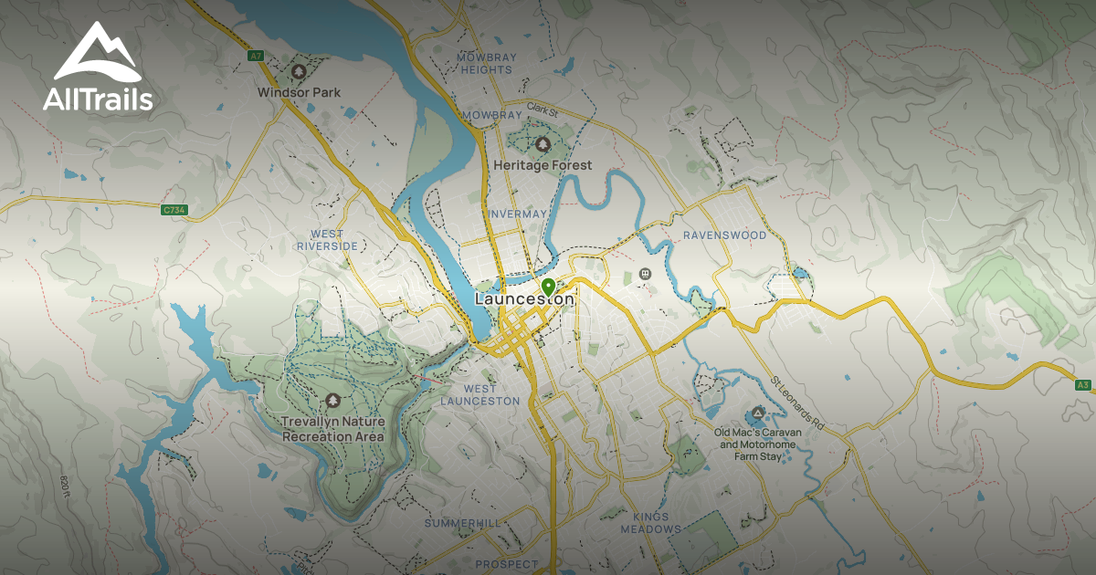 Launceston Map Best hikes and trails in Launceston City Park | AllTrails