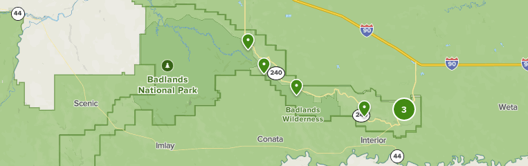 Badlands National Park Map Best Nature Trips Trails In Badlands National Park | Alltrails