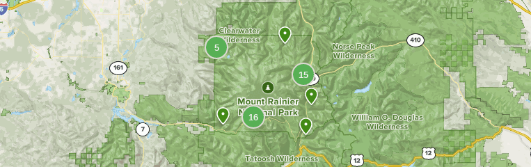 mount rainier national park map