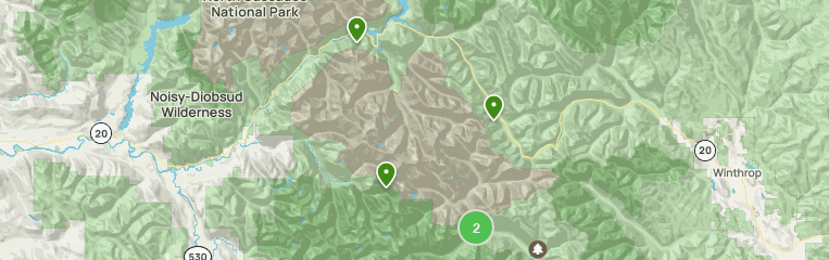 north cascades national park trail map