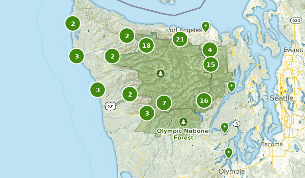 Olympic National Park Map