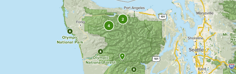 olympic national park trail map