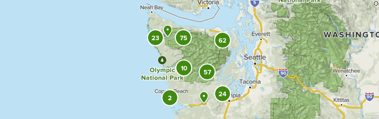 olympic national park trail map