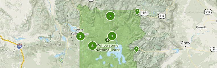 yellowstone trails map