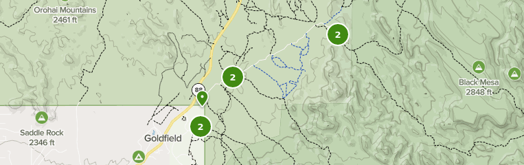 lost dutchman hiking map