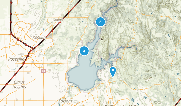 folsom lake bike trail map