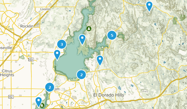 folsom lake bike trail map