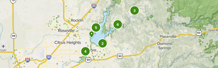 folsom lake bike trail map