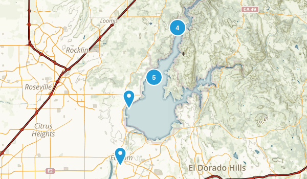 folsom lake bike trail map