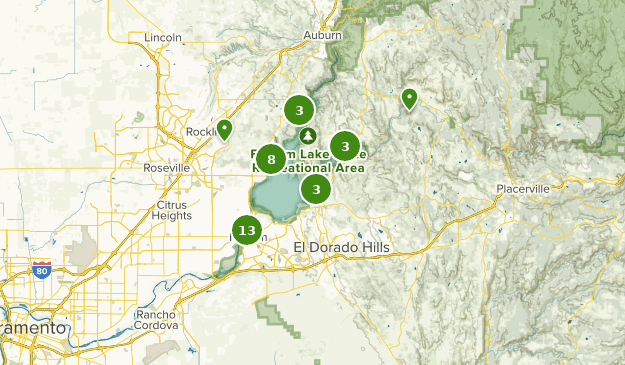 folsom lake bike trail map