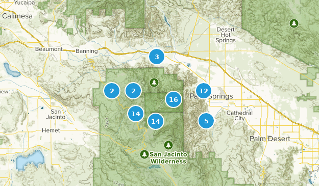 san jacinto mountain map