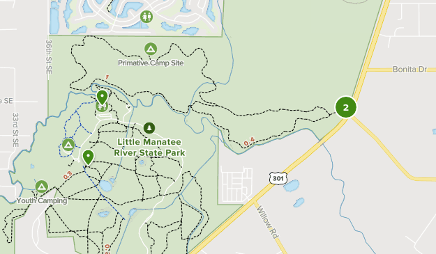 Little Manatee River State Park Map