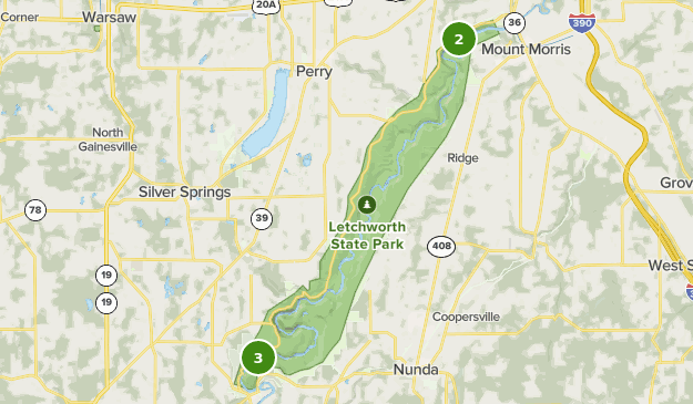 letchworth state park map Best Waterfall Trails In Letchworth State Park Alltrails