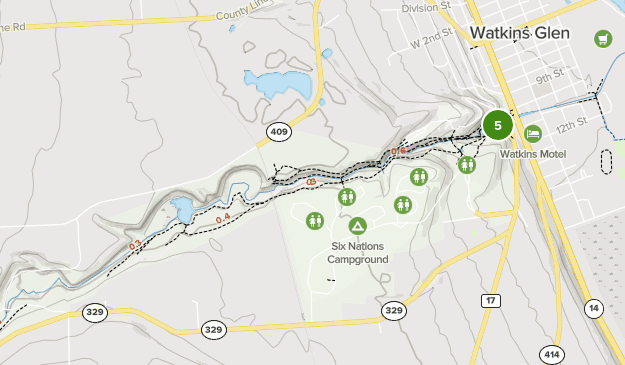 Watkins Glen State Park Campground Map