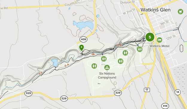 Watkins Glen State Park Map