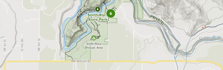 smith rock state park map